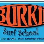 sign-burkie-surf school/shop